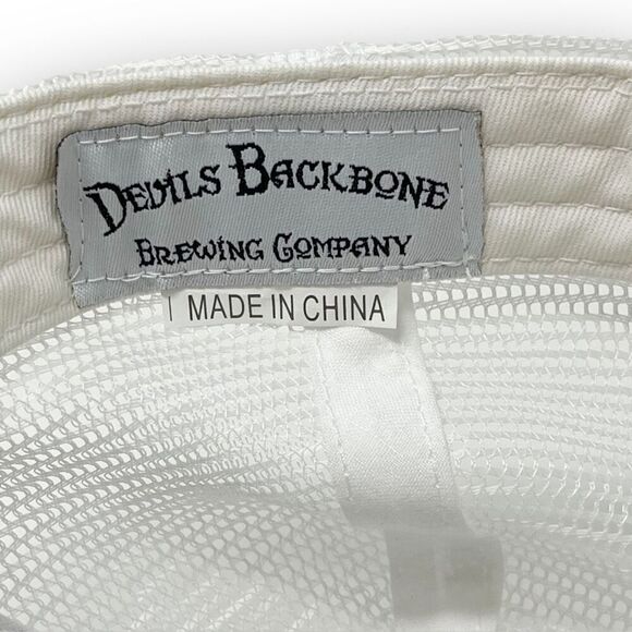 Devil’s Backbone Brewing Company Hoopla Blue White Mesh Trucker Hat Cap OSFM - Picture 9 of 10